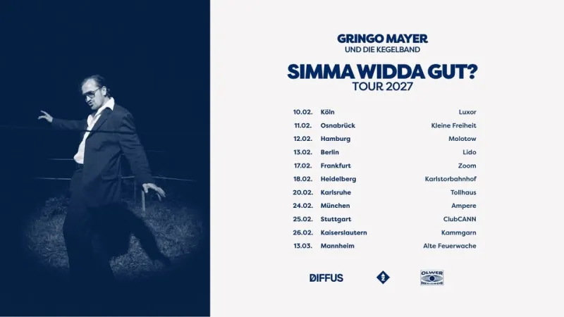 szene-Radar - Gringo Mayer & die Kegelband, Tollhaus  in Karlsruhe