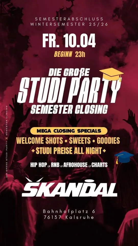szene-Radar - Studenten Party , Club Skandal  in Karlsruhe