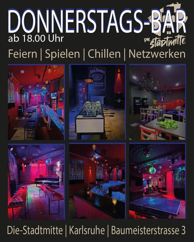 szene-Radar - Die Donnerstags-Bar in der Stadtmitte, Die Stadtmitte  in Karlsruhe
