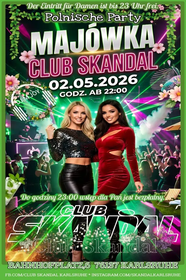 szene-Radar - Polnische Mai Party, Club Skandal  in Karlsruhe