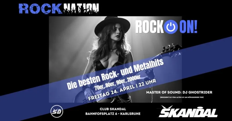 szene-Radar - RockON! Best of Rock&Metal, 70-2000er by DJ Ghostrider, Club Skandal  in Karlsruhe