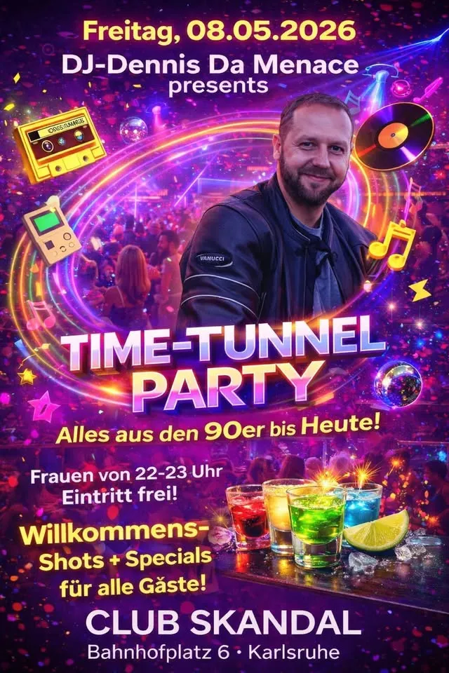 szene-Radar - Tunnel Party, Club Skandal  in Karlsruhe