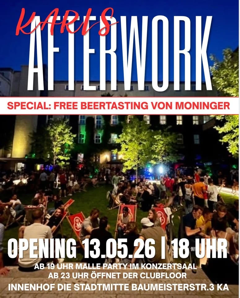 szene-Radar - Karls-Afterwork Opening, Die Stadtmitte  in Karlsruhe