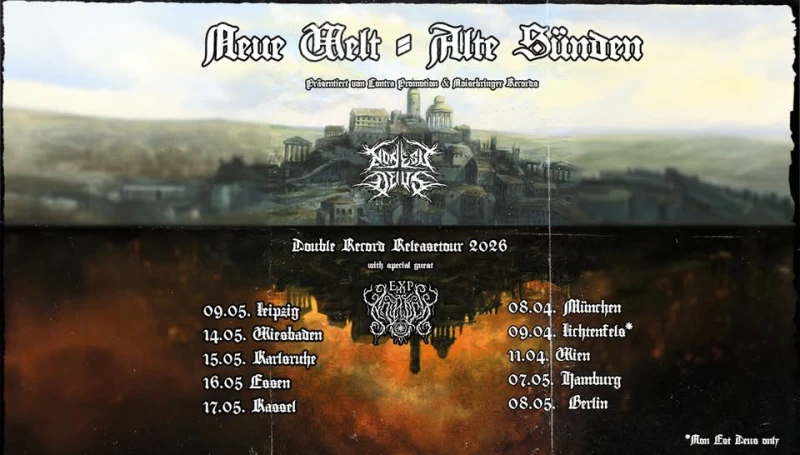 szene-Radar - Non Est Deus - Neue Welt = alte Sunden - Double Record Release Tour 2026 - Live in Karlsruhe, Die Stadtmitte  in Karlsruhe