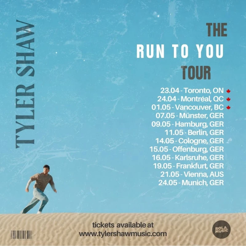 szene-Radar - Tyler Shaw - Run to You Tour - Live in Karlsruhe, Die Stadtmitte  in Karlsruhe
