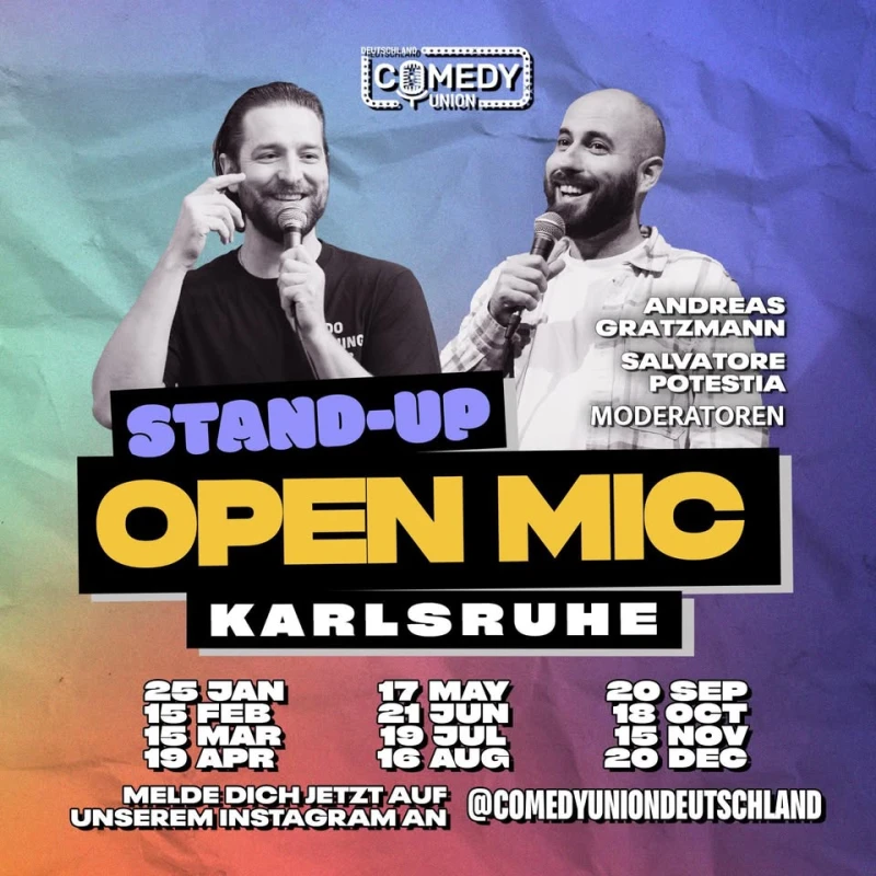 szene-Radar - Stand up Comedy Open Mic in Karlsruhe, Die Stadtmitte  in Karlsruhe