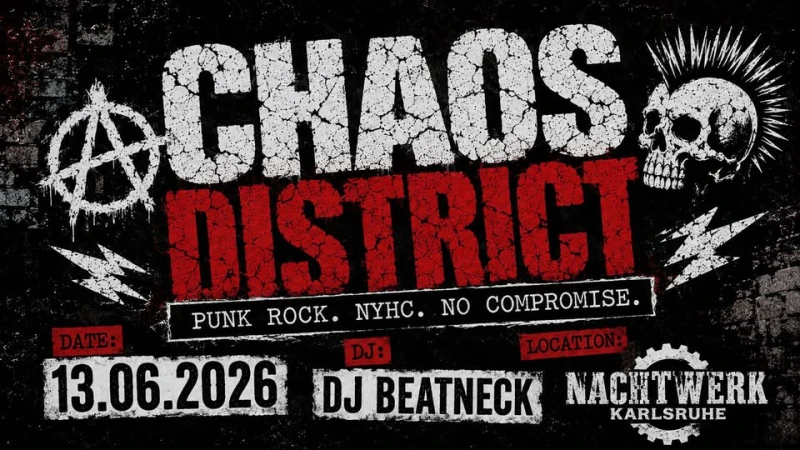 szene-Radar - Chaos District - DJ Beatneck - Secondfloor, Nachtwerk  in Karlsruhe