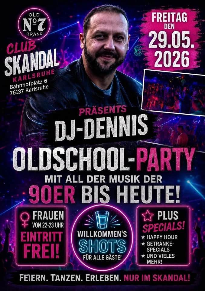 szene-Radar - Oldschool Party, Club Skandal  in Karlsruhe