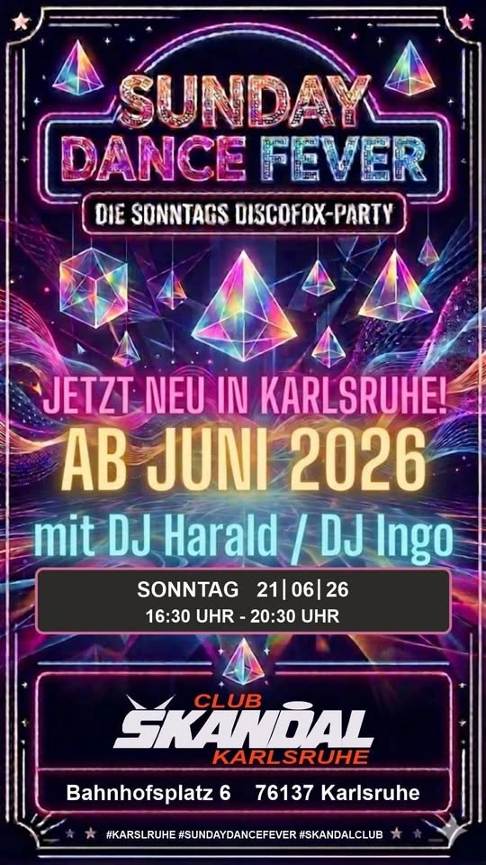 szene-Radar - Discofox Party, Club Skandal  in Karlsruhe