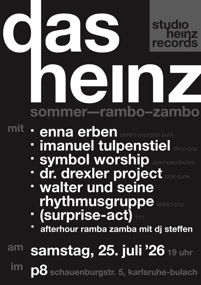 szene-Radar - DAS HEINZ studio heinz records sommer-rambo-zambo, P8  in Karlsruhe