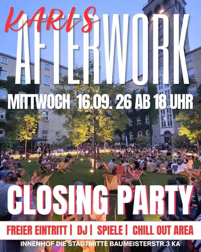 szene-Radar - Karls Afterwork- Summer Closing Party, Die Stadtmitte  in Karlsruhe