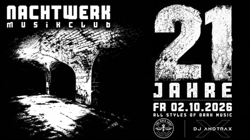 szene-Radar - 21 Jahre Nachtwerk Musikclub Karlsruhe mit DJ AndTraX, Nachtwerk  in Karlsruhe