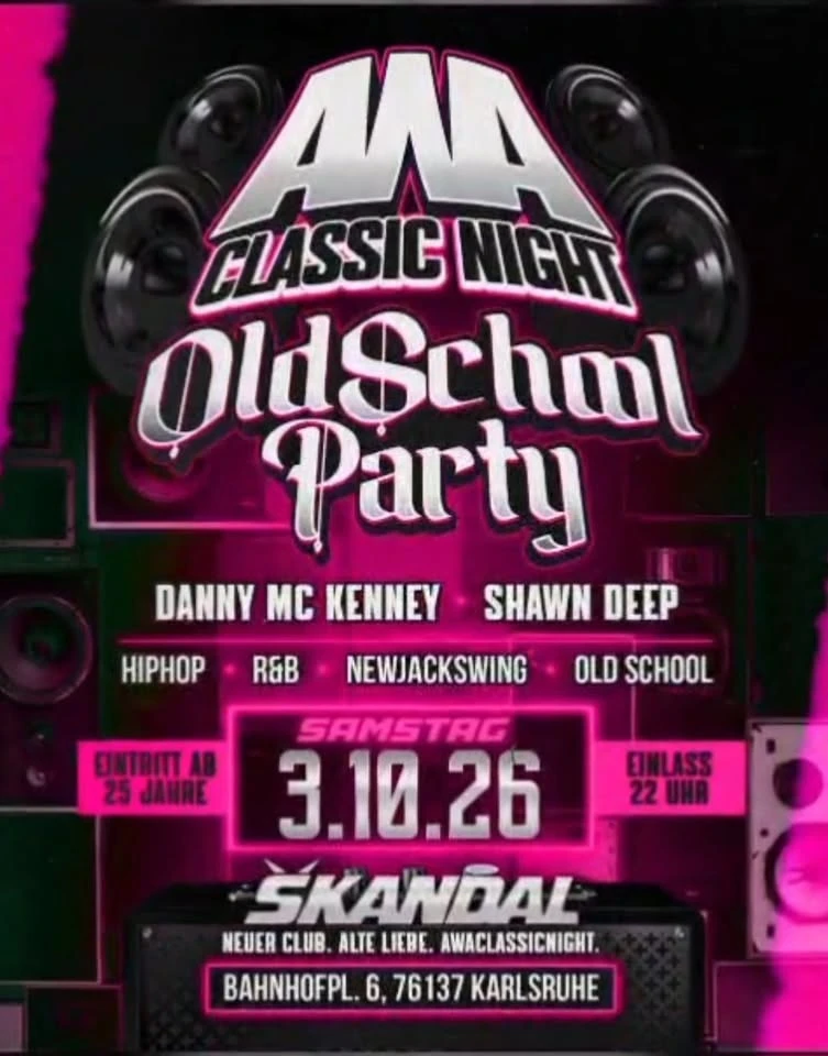 szene-Radar - Oldschool Party, Club Skandal  in Karlsruhe