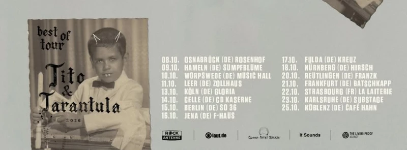 szene-Radar - TITO & TARANTULA, Substage  in Karlsruhe