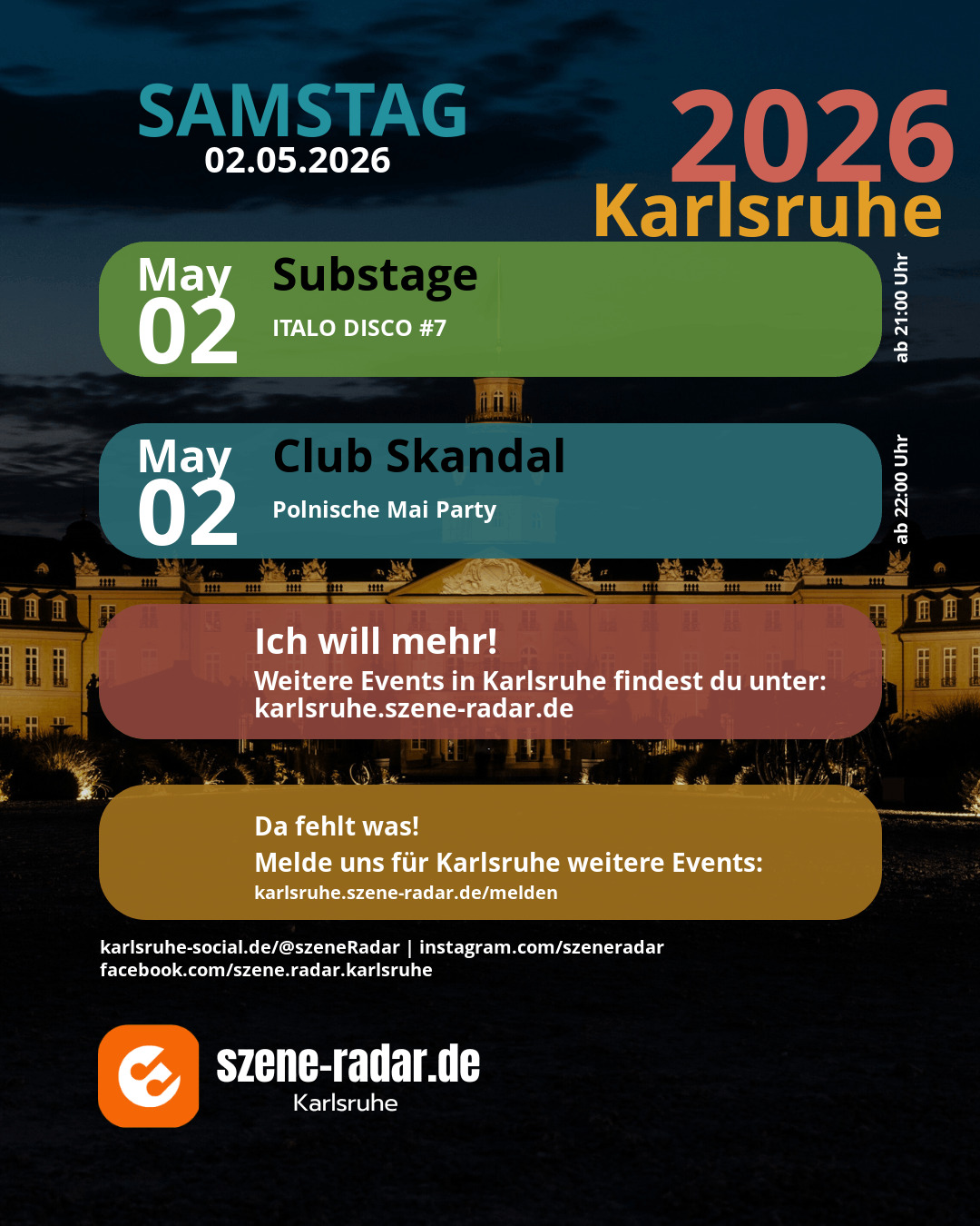 szene-Radar Social Media