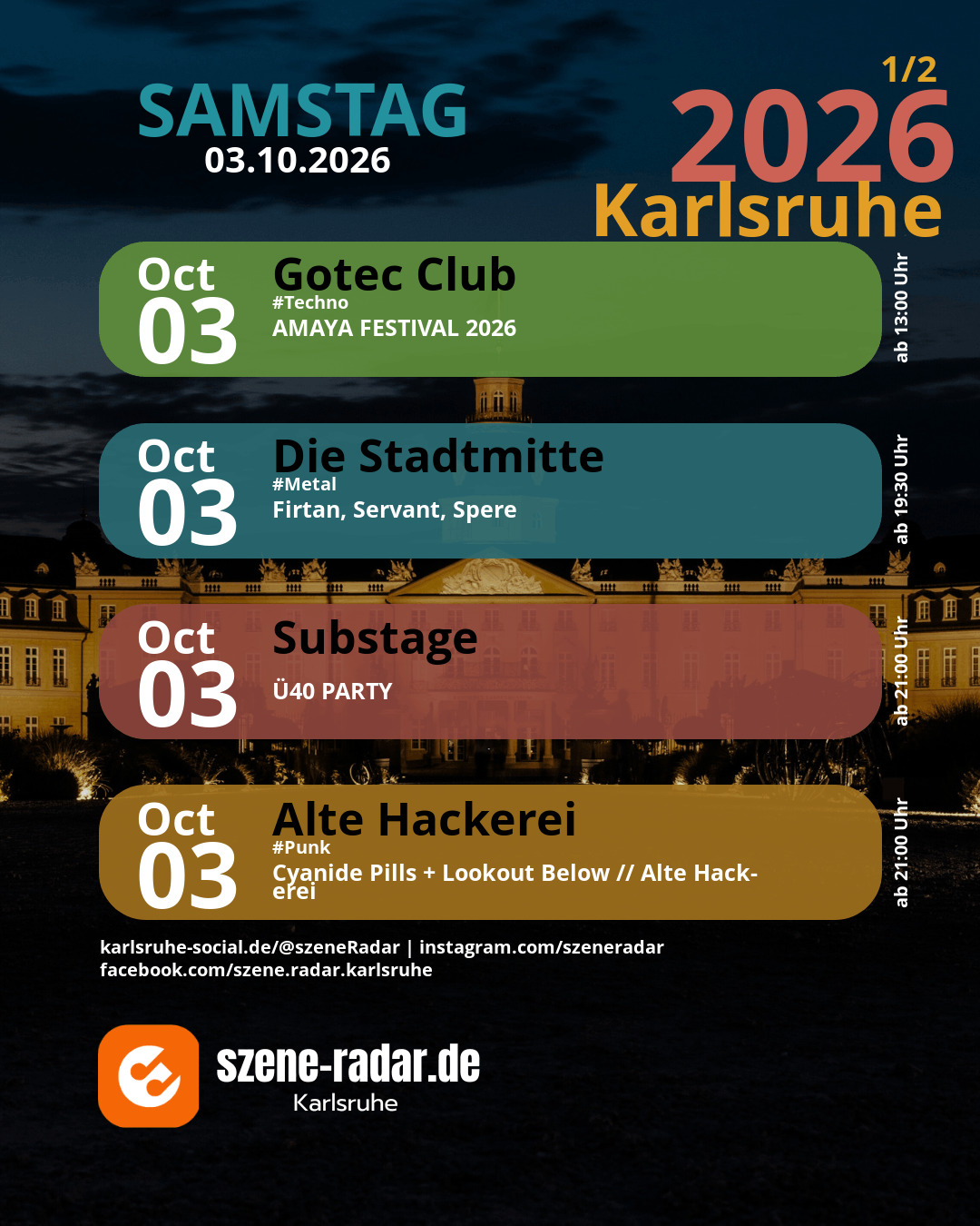 szene-Radar Social Media