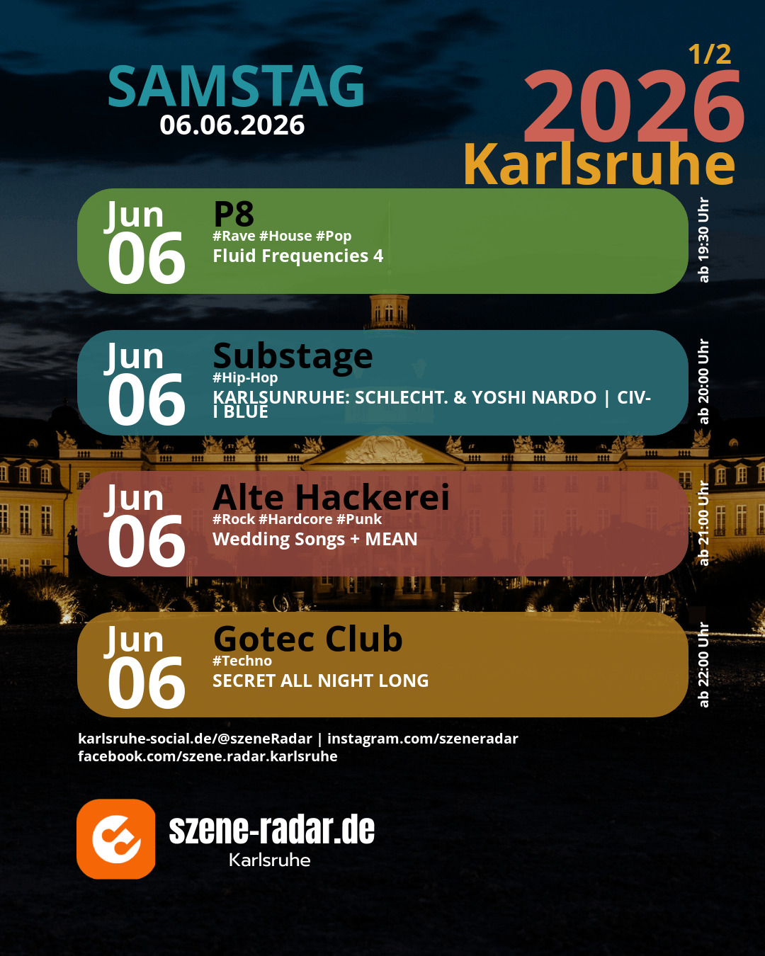 szene-Radar Social Media