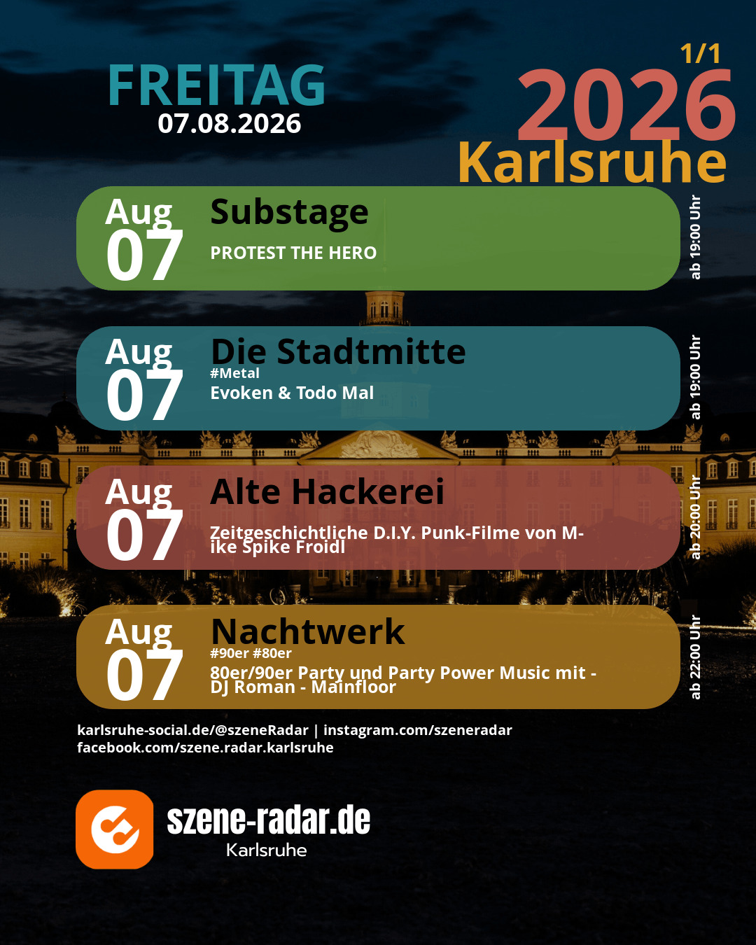 szene-Radar Social Media