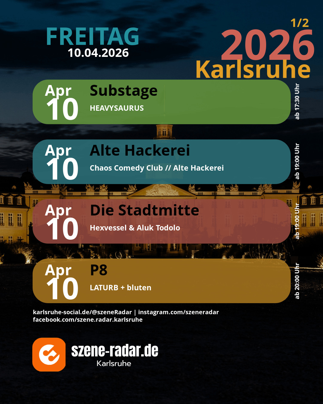 szene-Radar Social Media