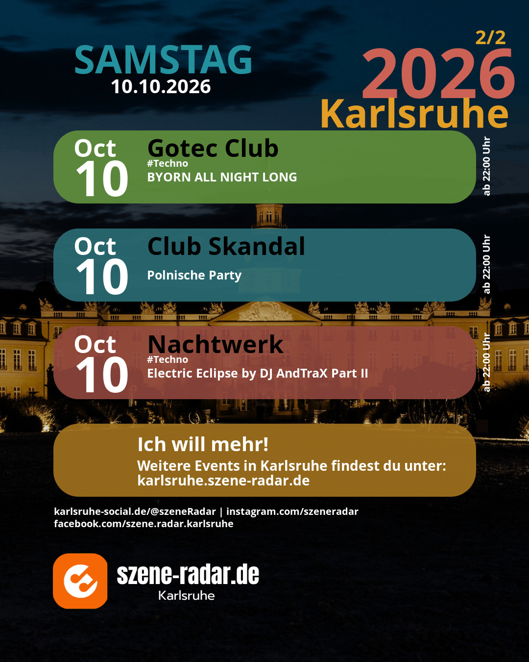 szene-Radar Social Media