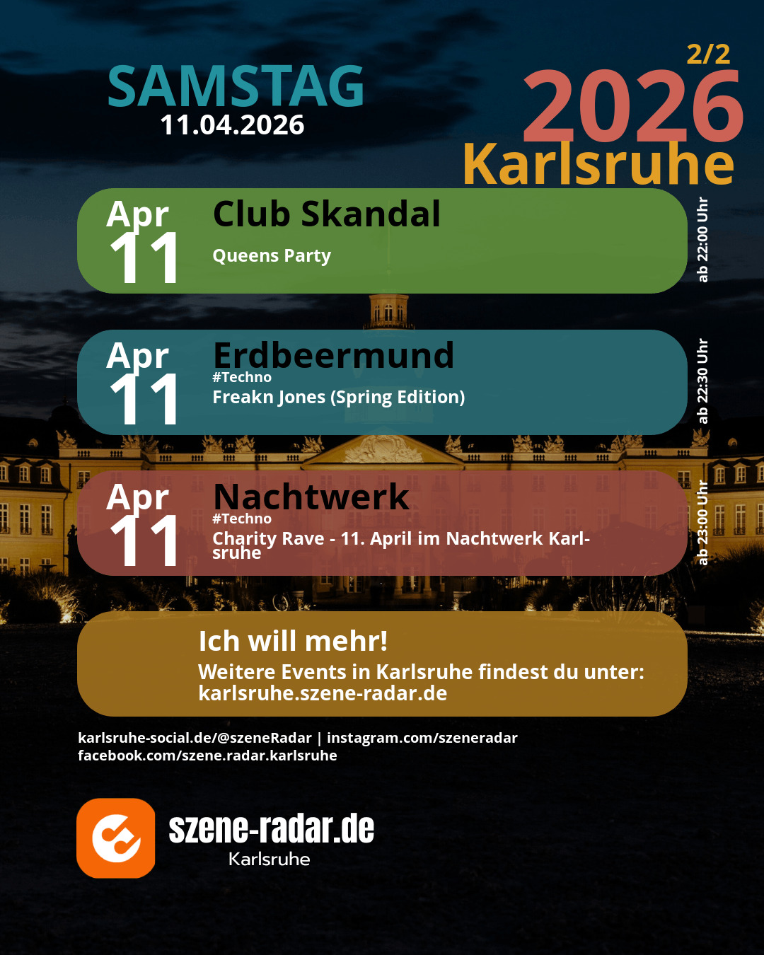 szene-Radar Social Media