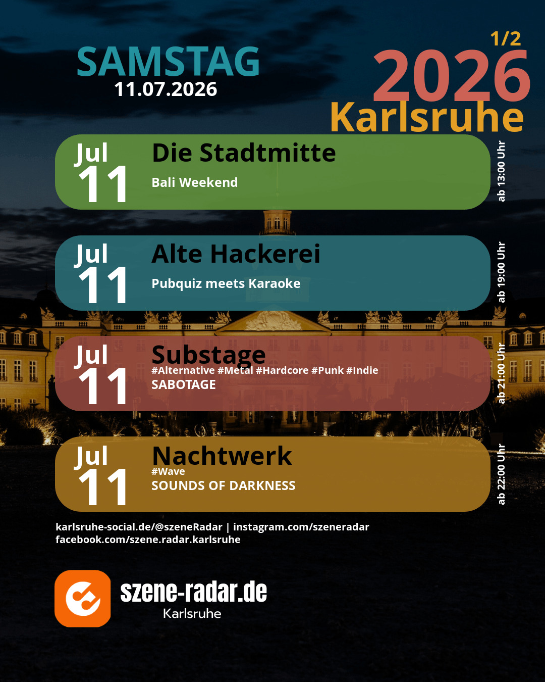 szene-Radar Social Media