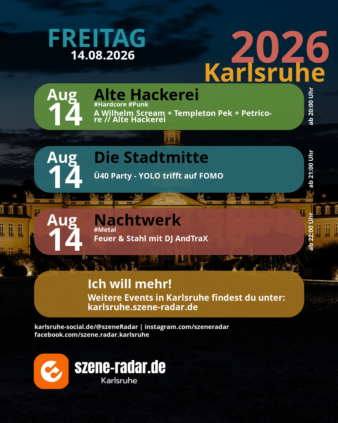 szene-Radar Social Media