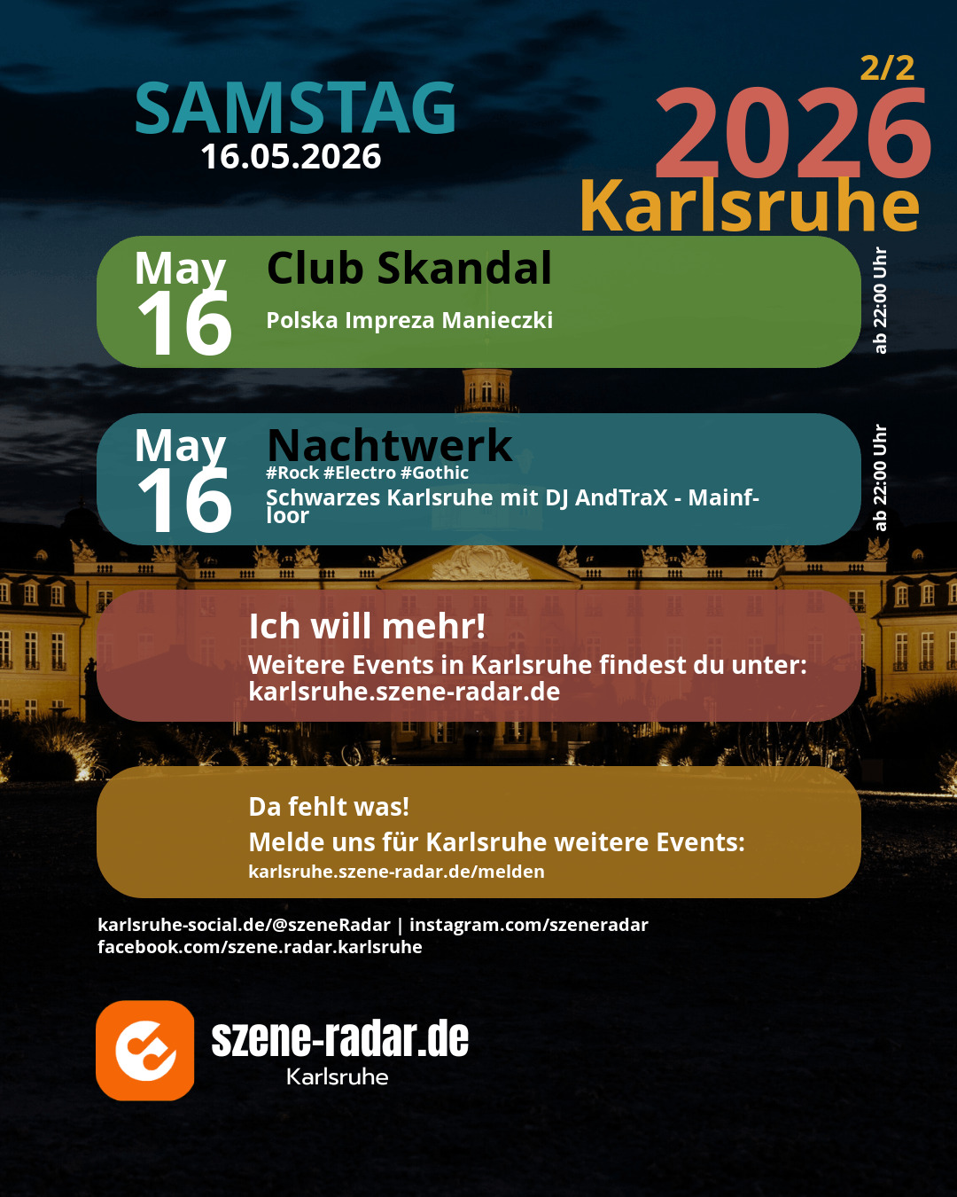 szene-Radar Social Media