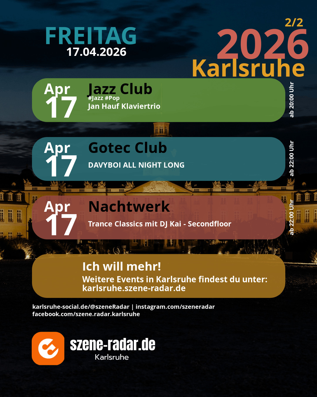 szene-Radar Social Media