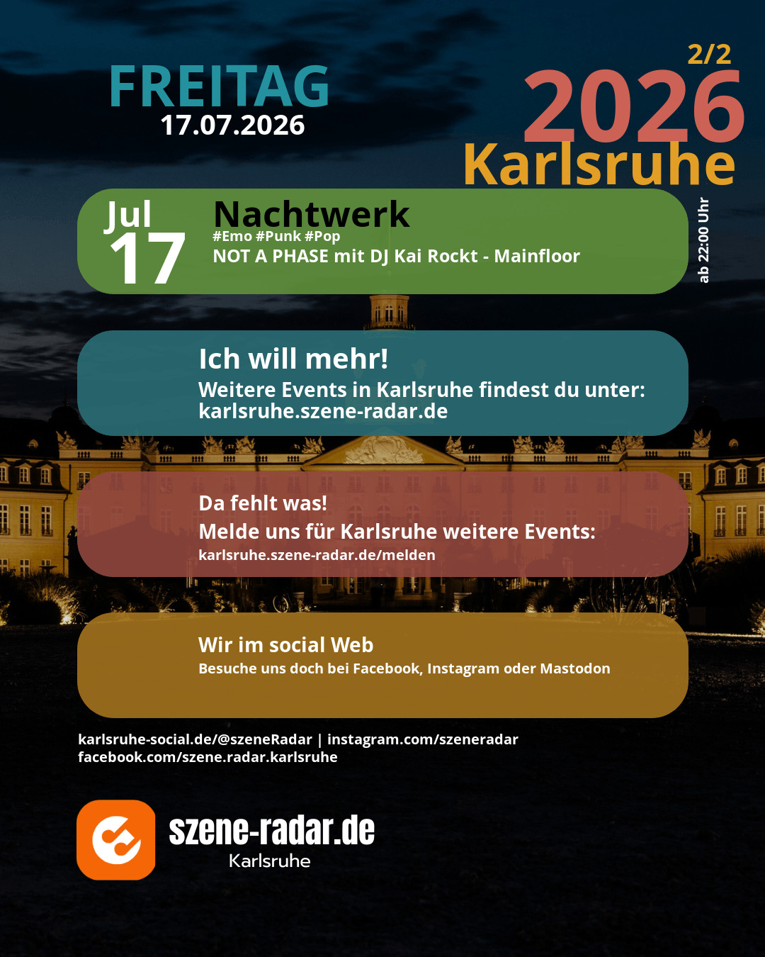 szene-Radar Social Media