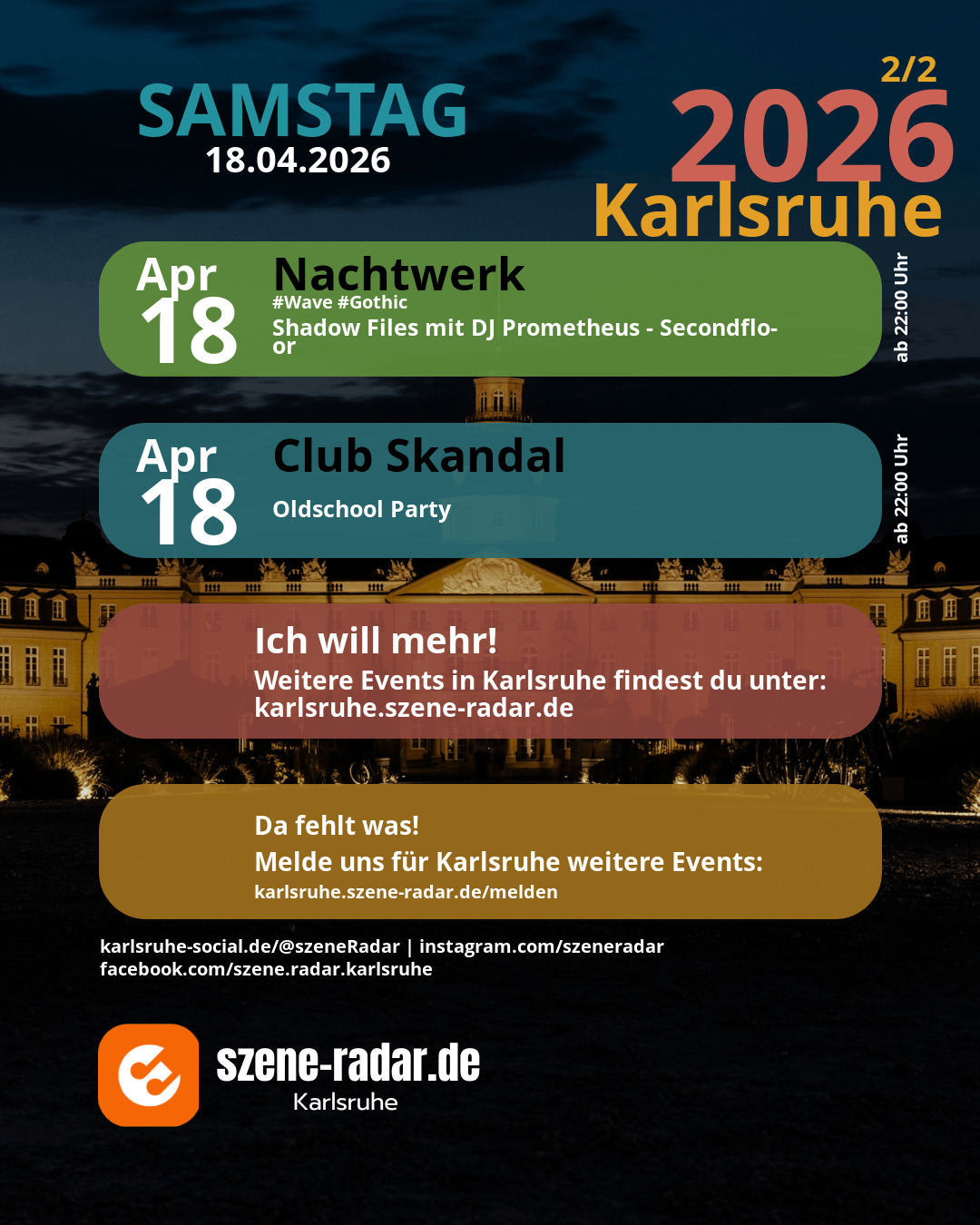 szene-Radar Social Media