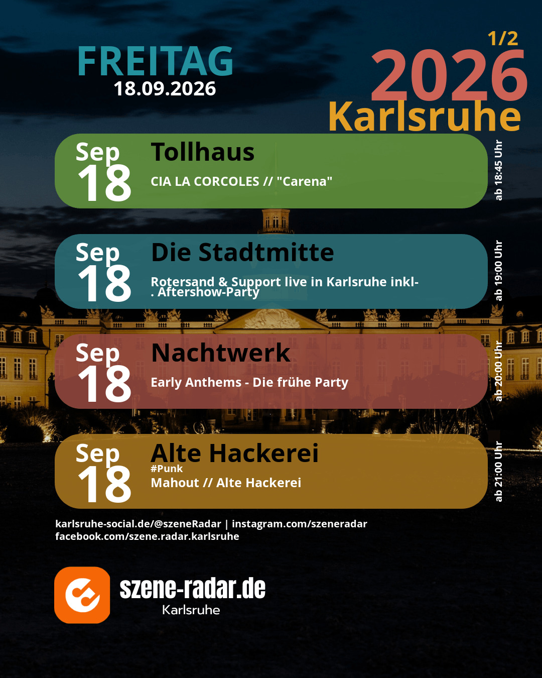 szene-Radar Social Media
