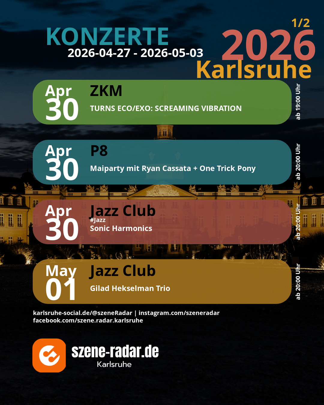 szene-Radar Social Media