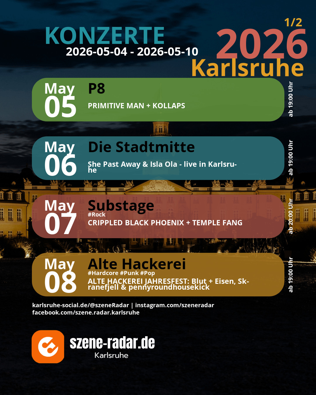szene-Radar Social Media - 10.05.2026
