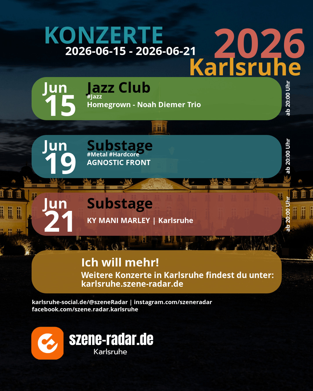 szene-Radar Social Media