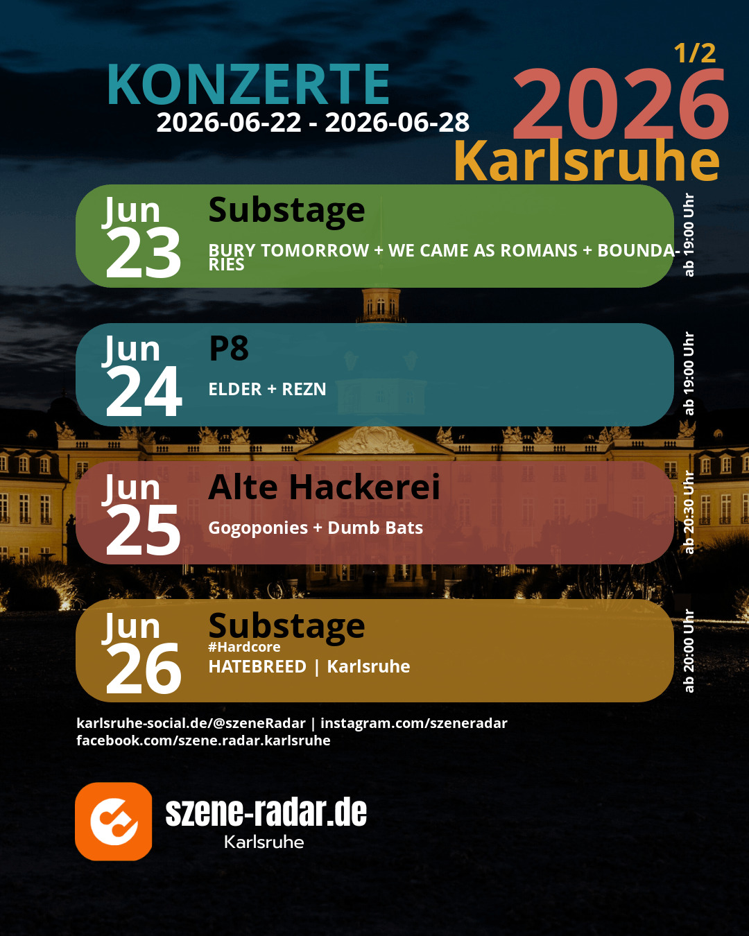 szene-Radar Social Media