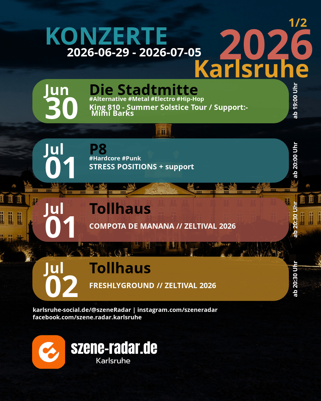 szene-Radar Social Media