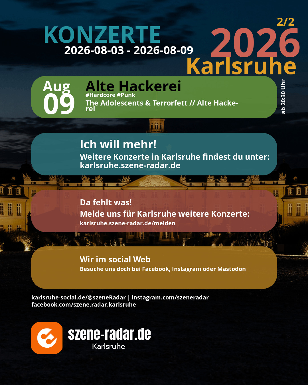 szene-Radar Social Media