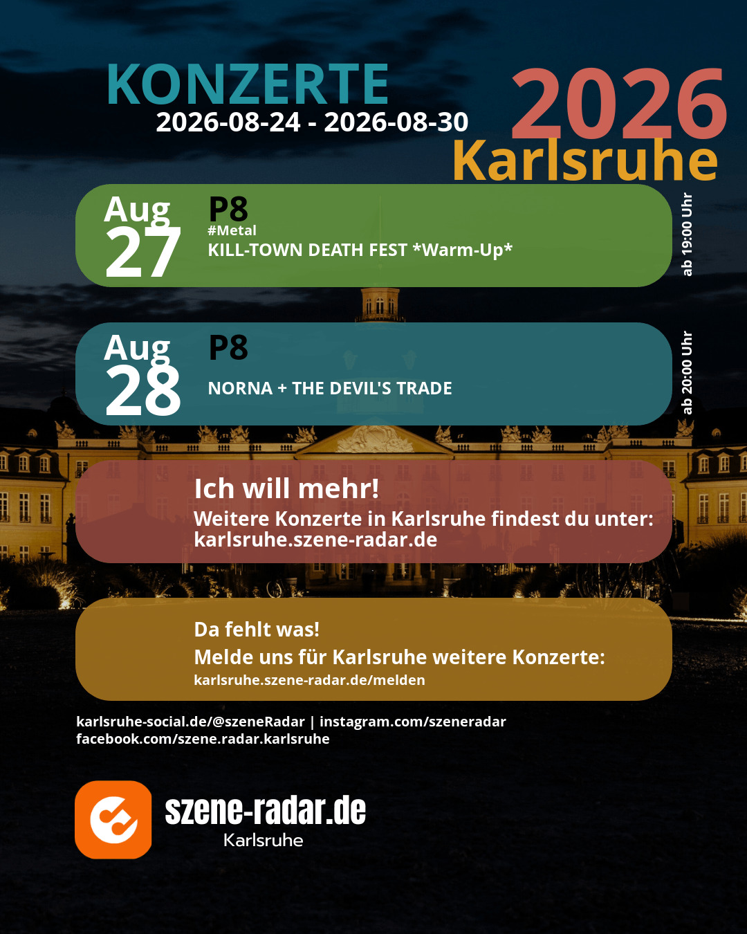 szene-Radar Social Media