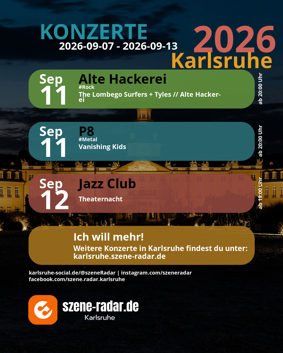 szene-Radar Social Media