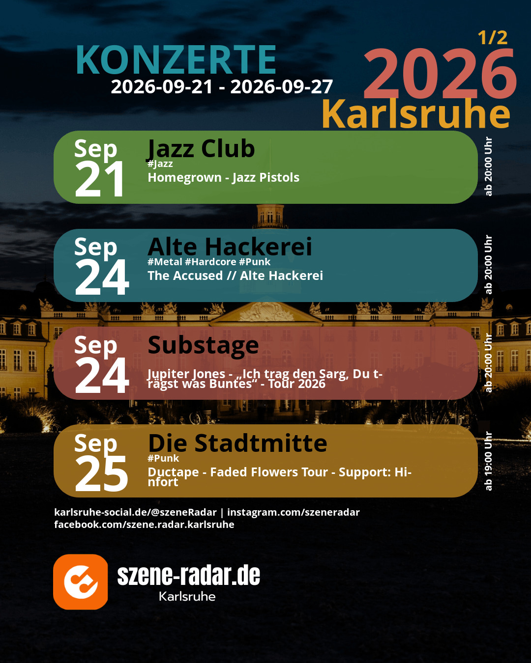 szene-Radar Social Media