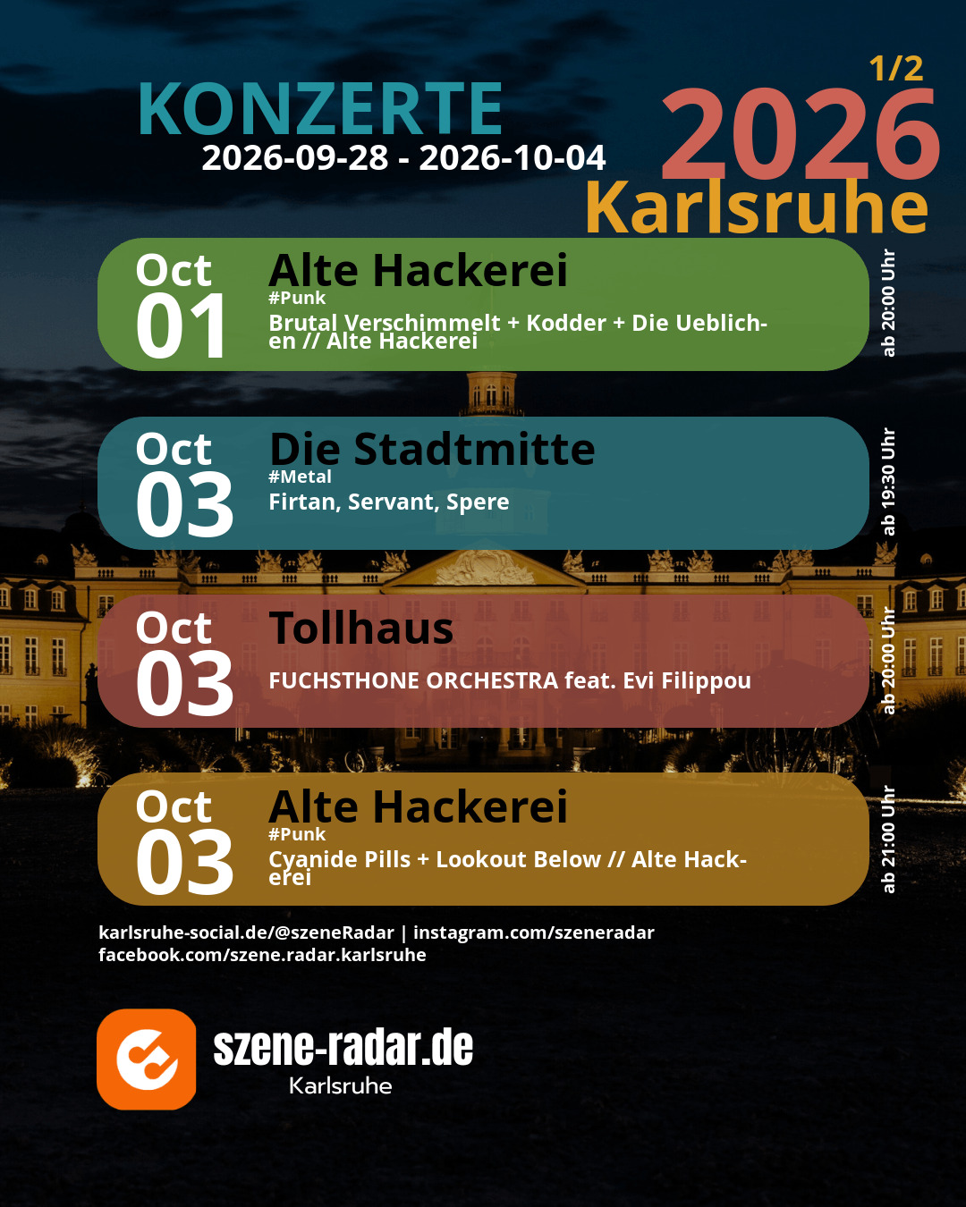 szene-Radar Social Media
