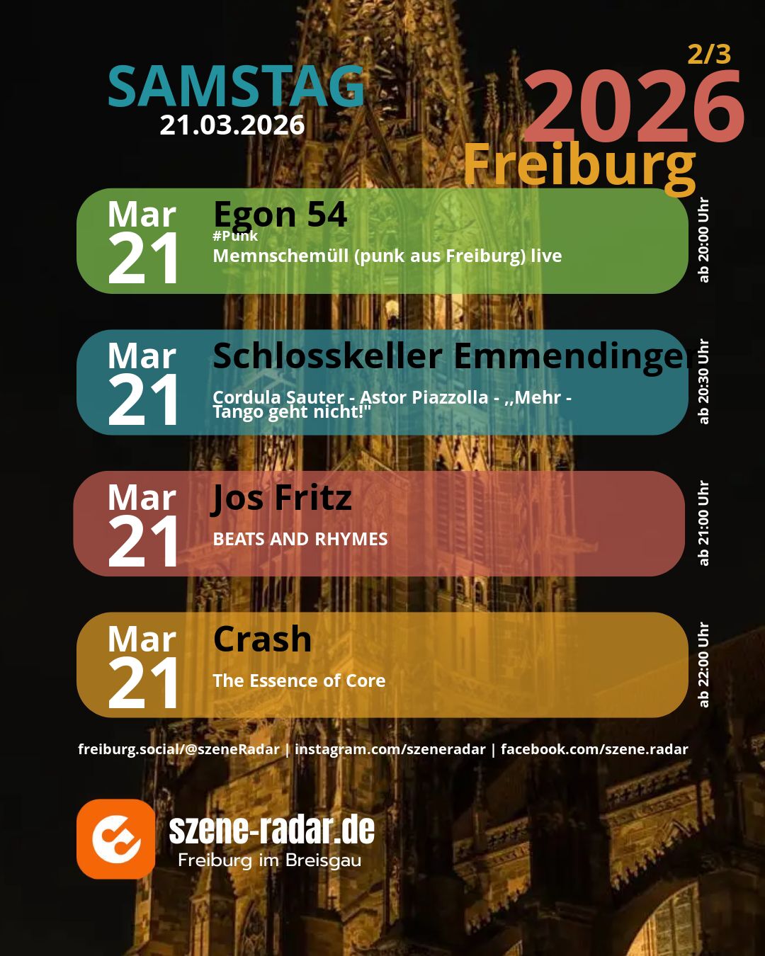 szene-Radar Social Media