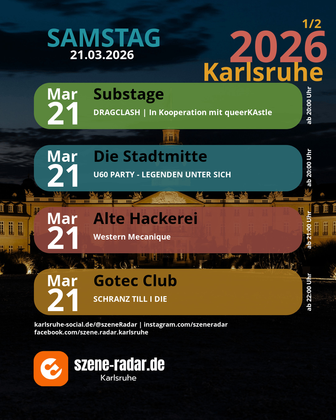 szene-Radar Social Media