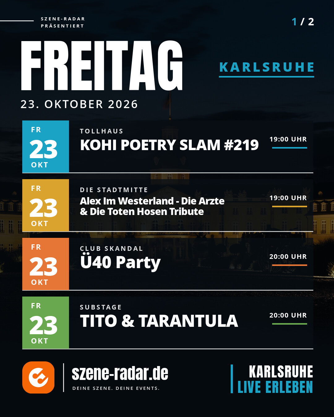 szene-Radar Social Media