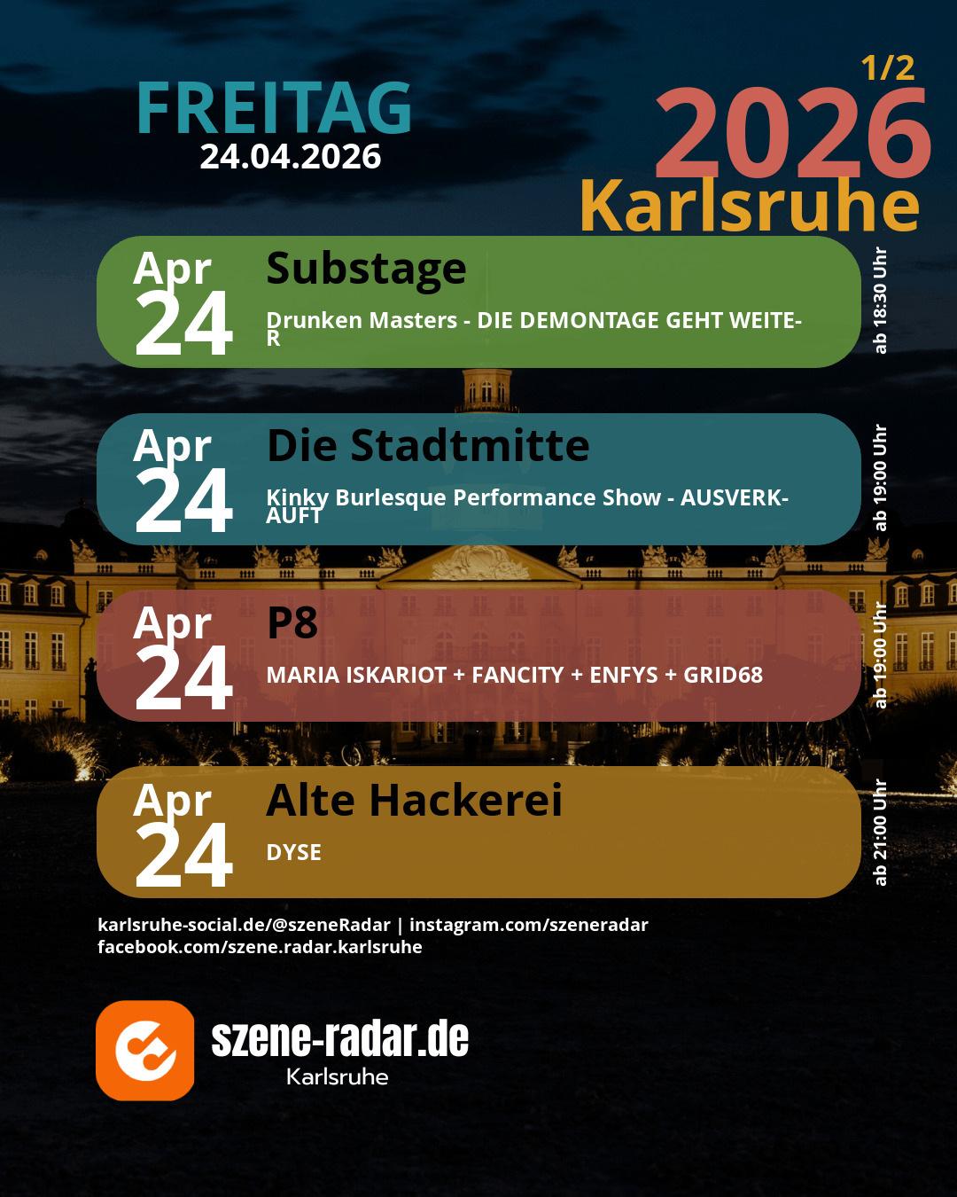 szene-Radar Social Media