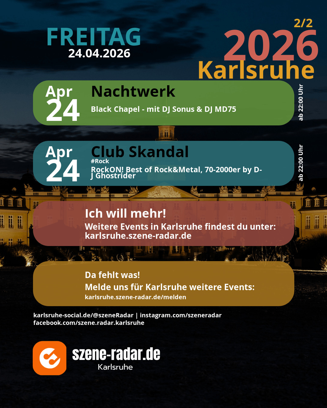 szene-Radar Social Media