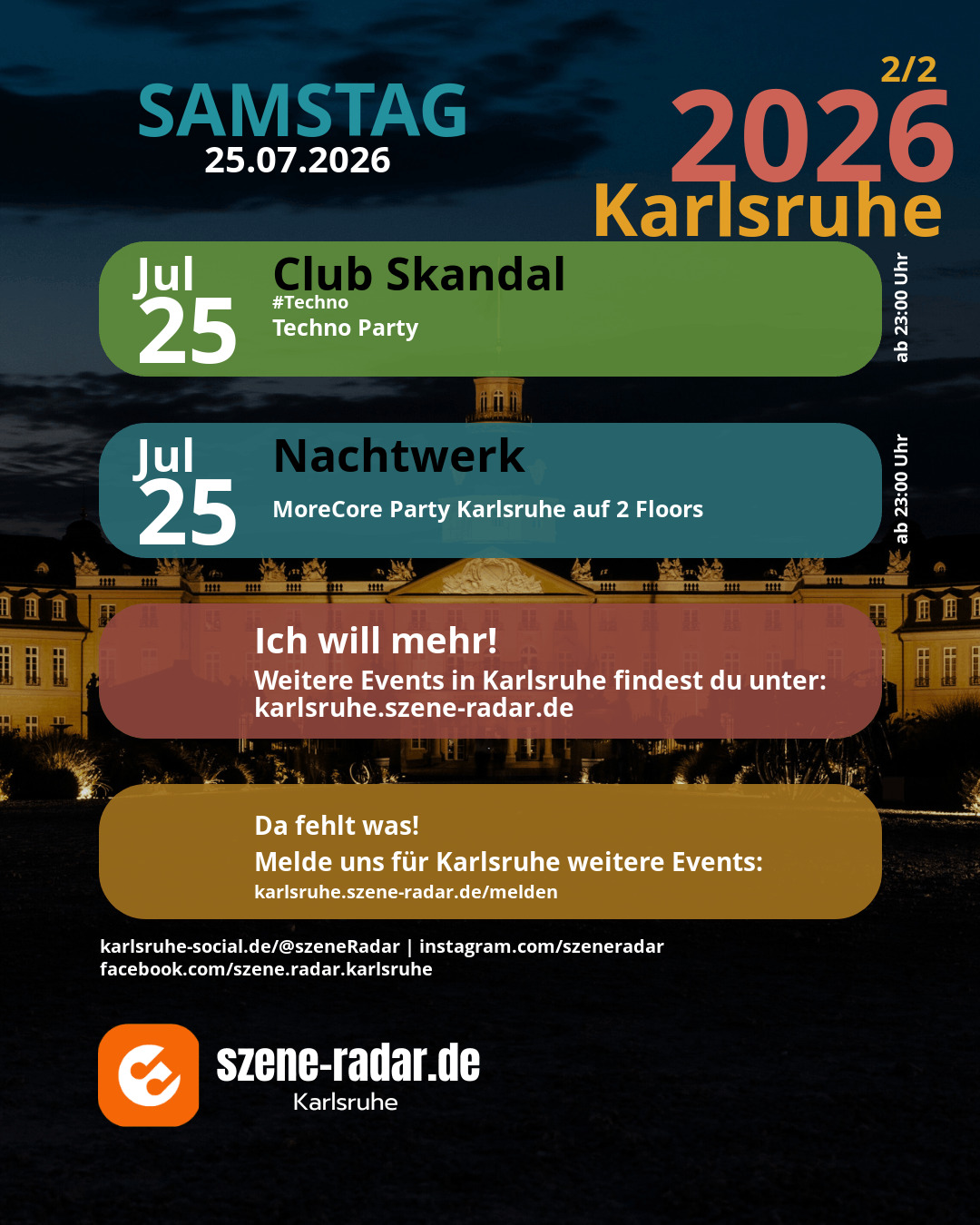 szene-Radar Social Media