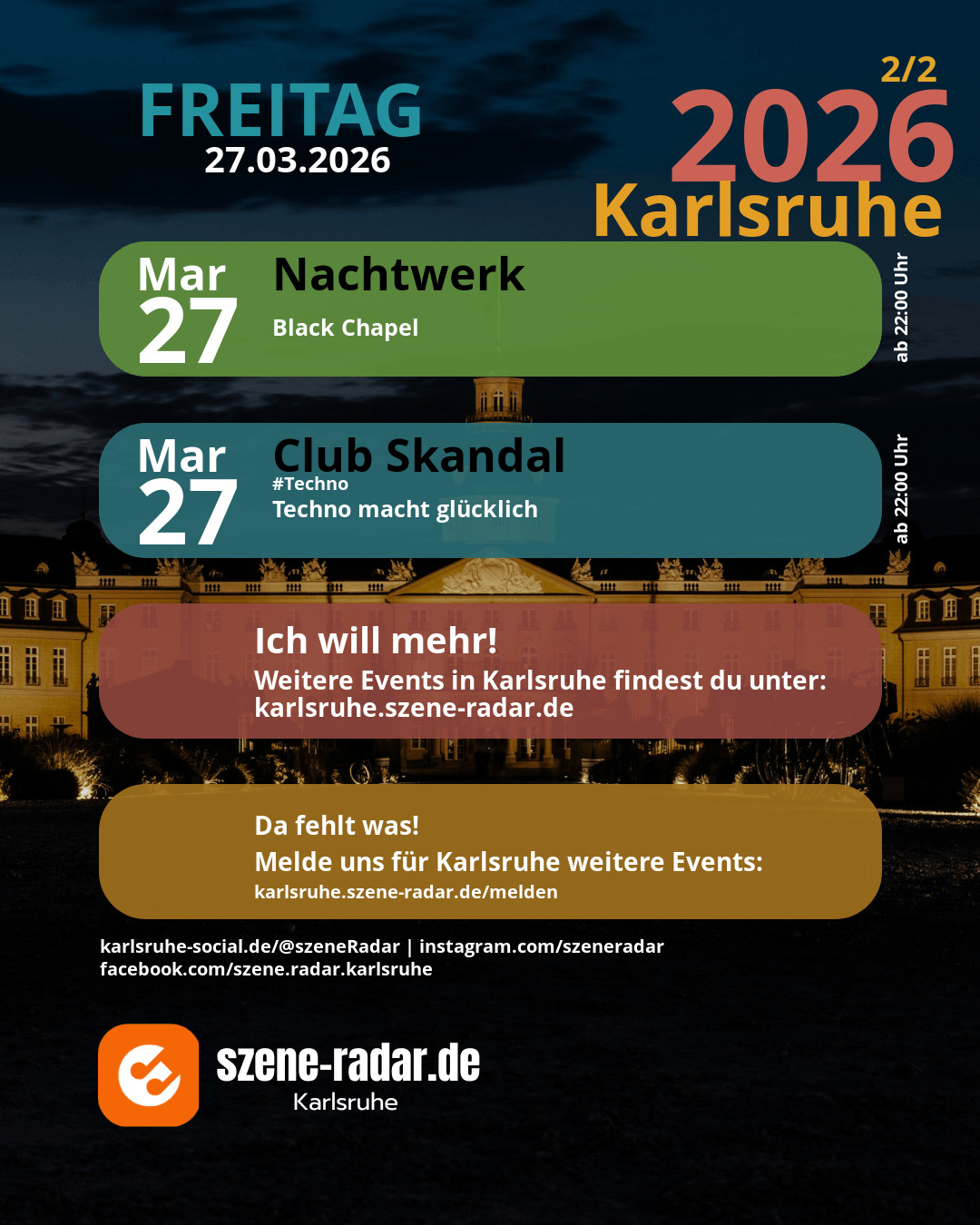 szene-Radar Social Media