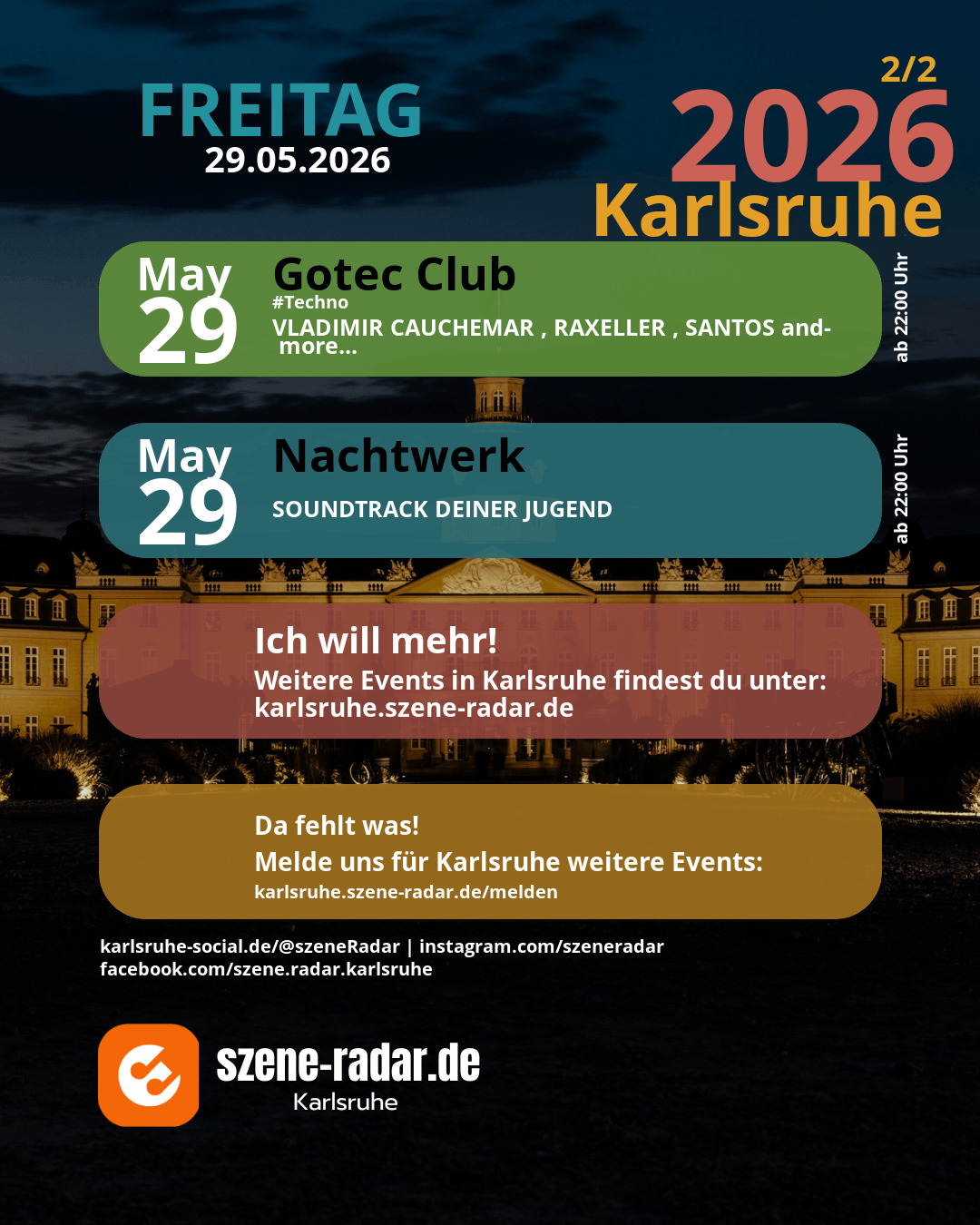 szene-Radar Social Media
